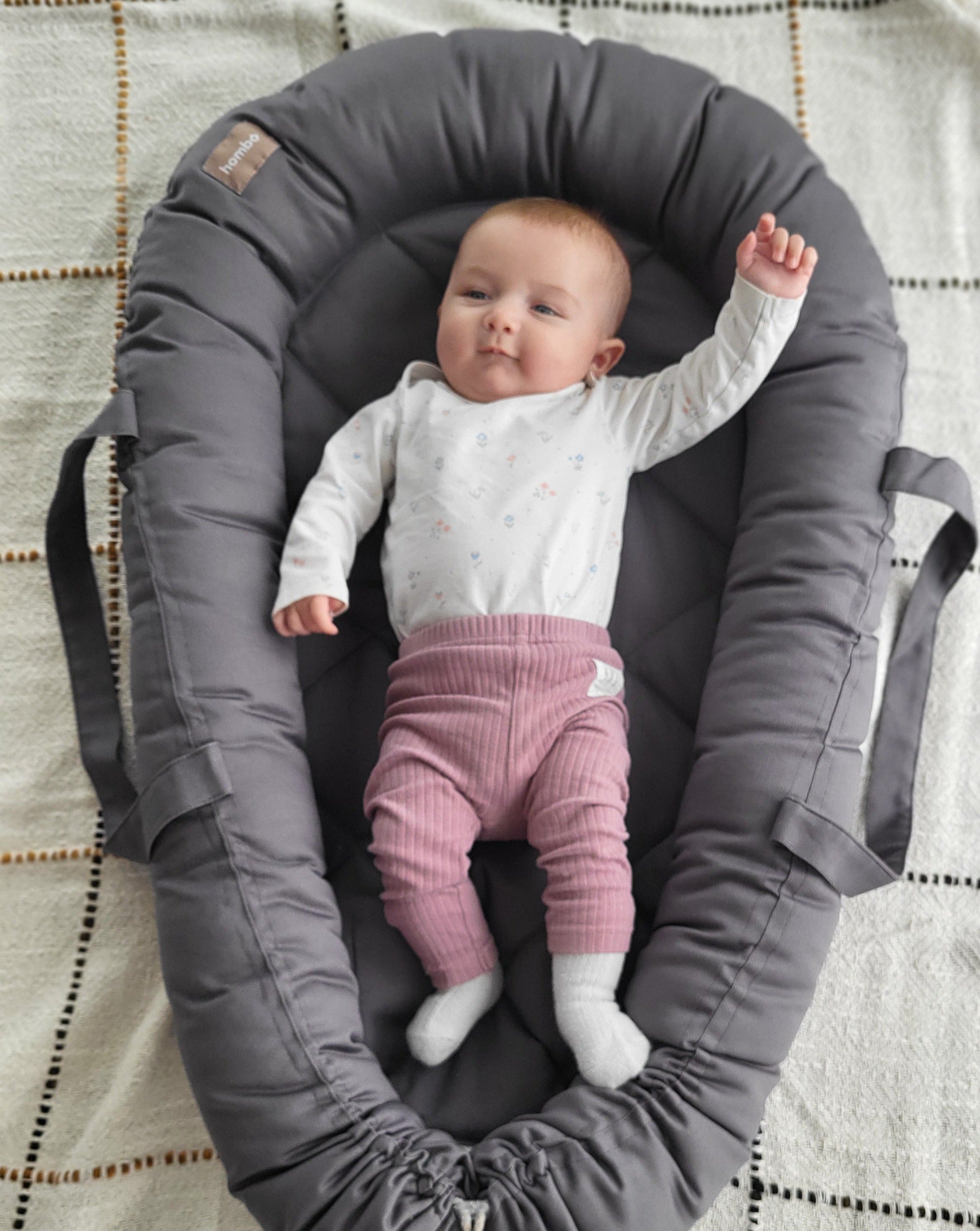 homba® baby hniezdo pre bábätko sivé