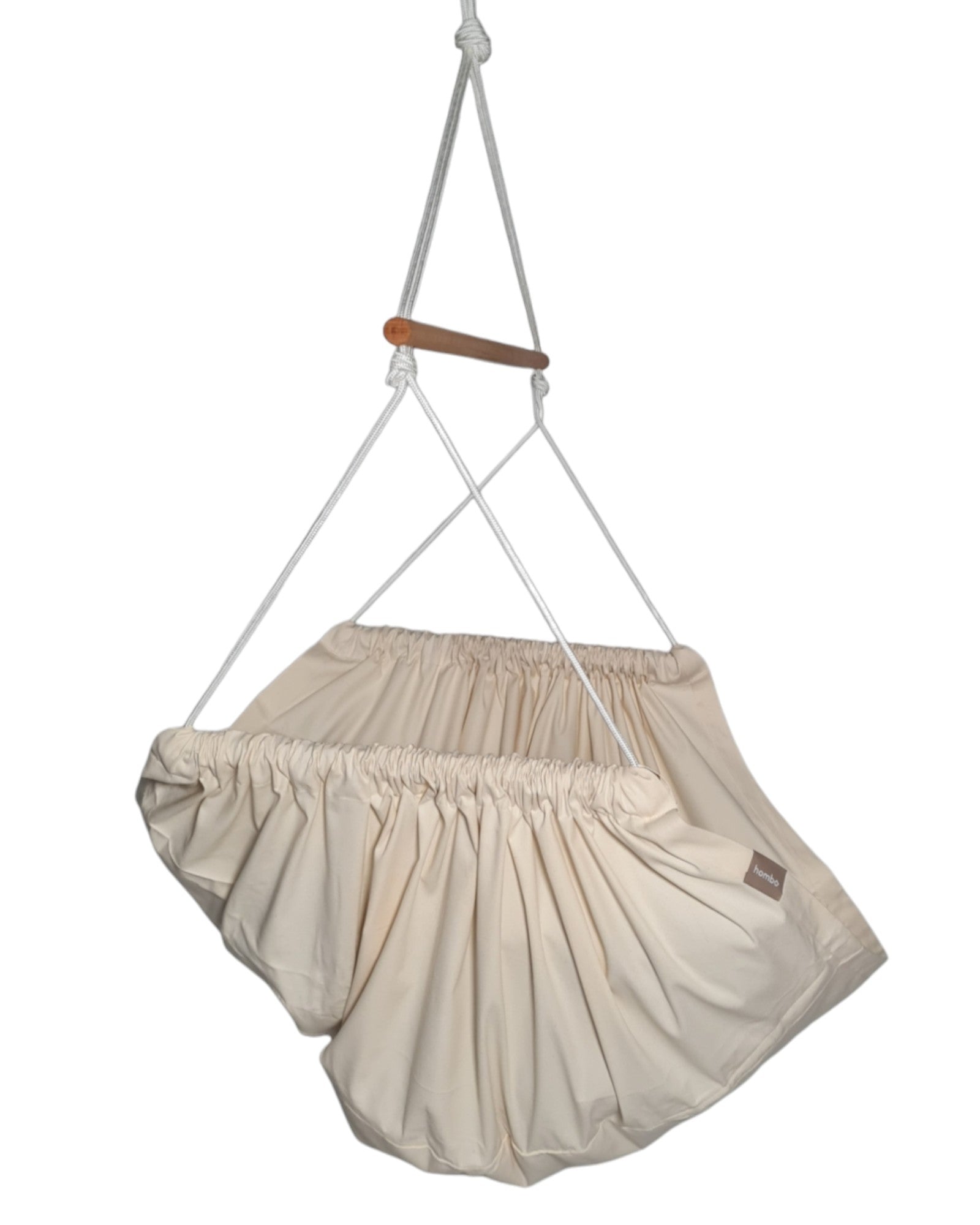 homba® zen mini hanging chair cotton cream (2-10years)