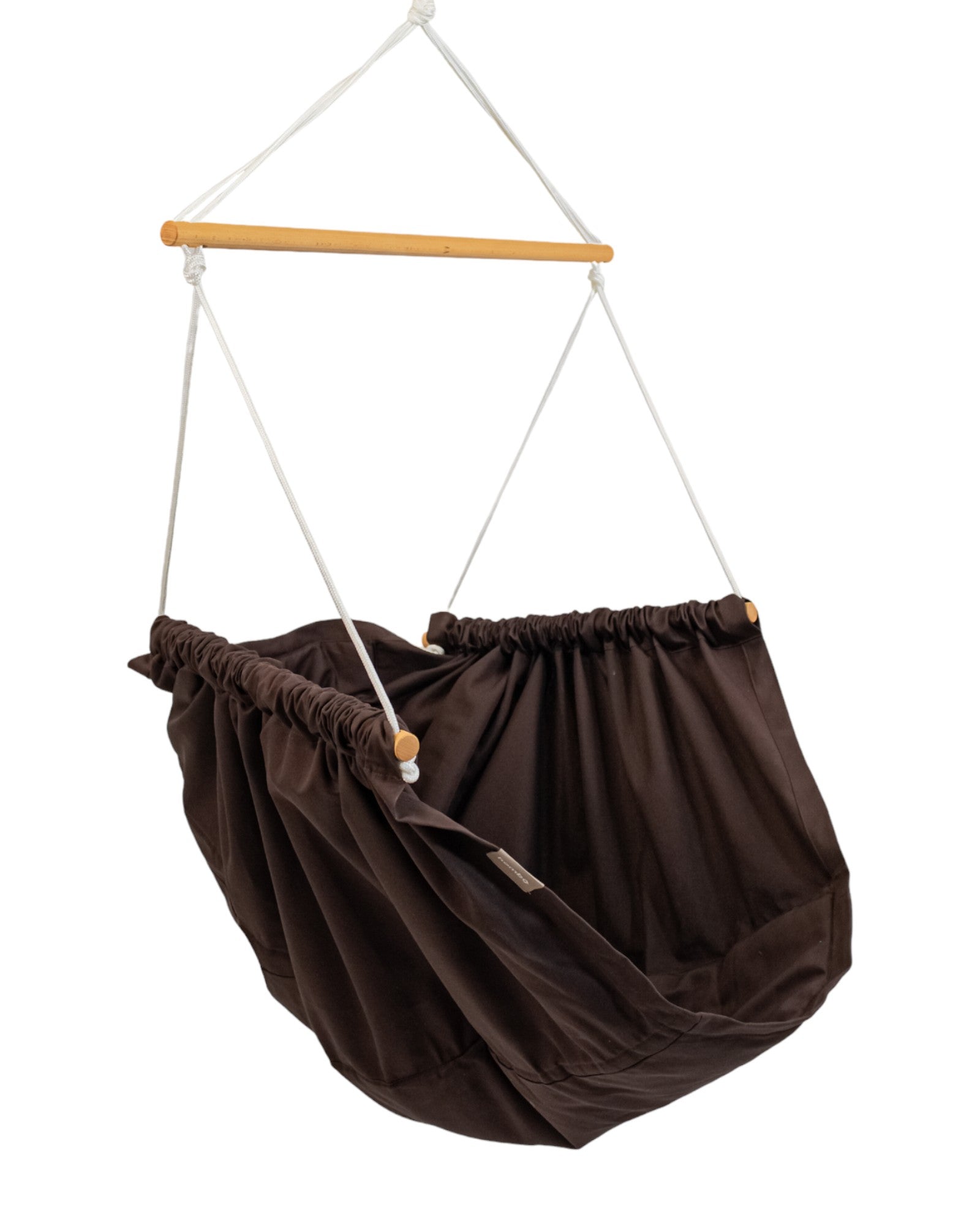 homba® zen mini hanging chair cotton brown (2-10 years)